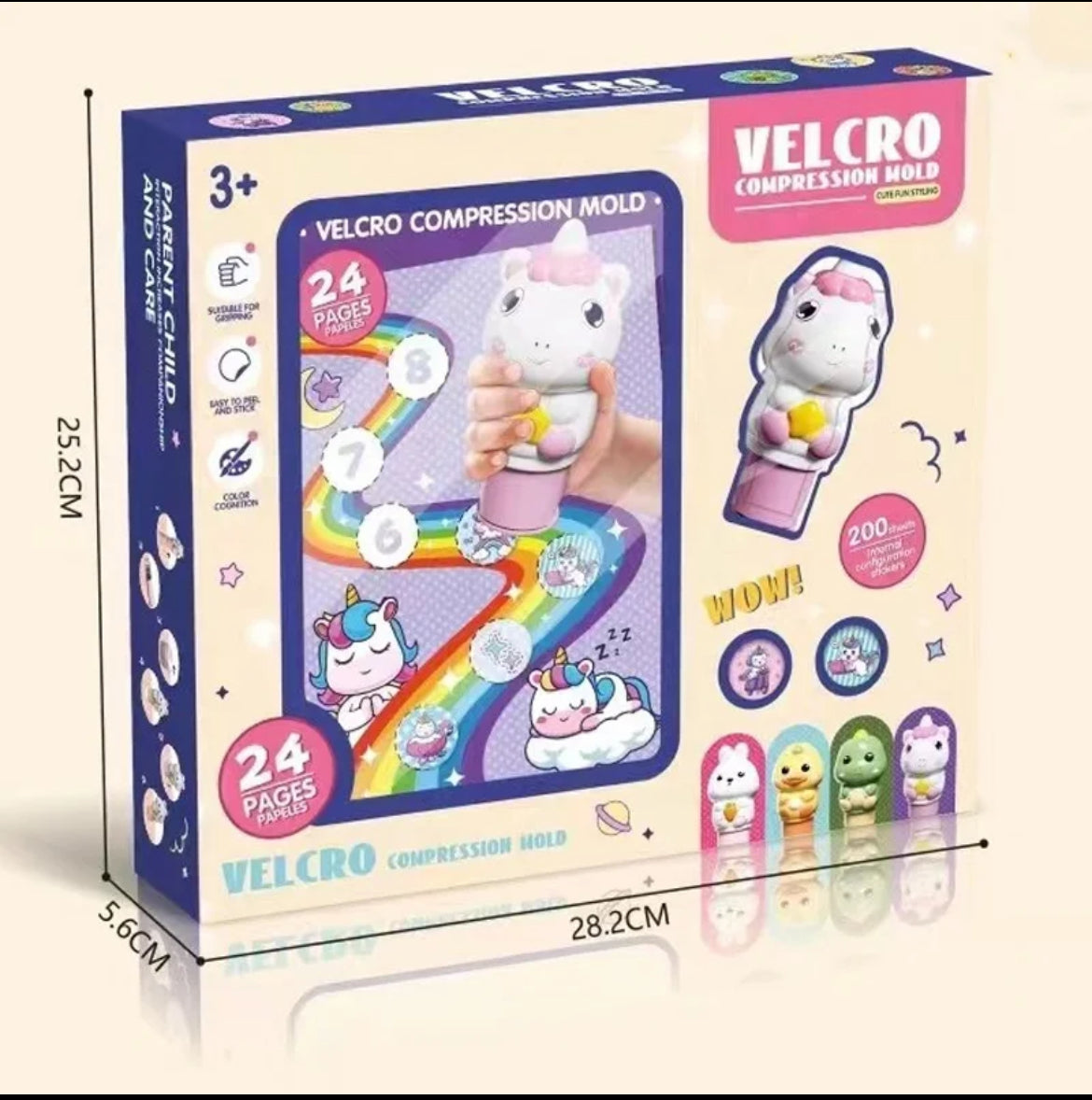 Magic Stamper Stickers - 200 Reusable Stickers | 24 Page Book