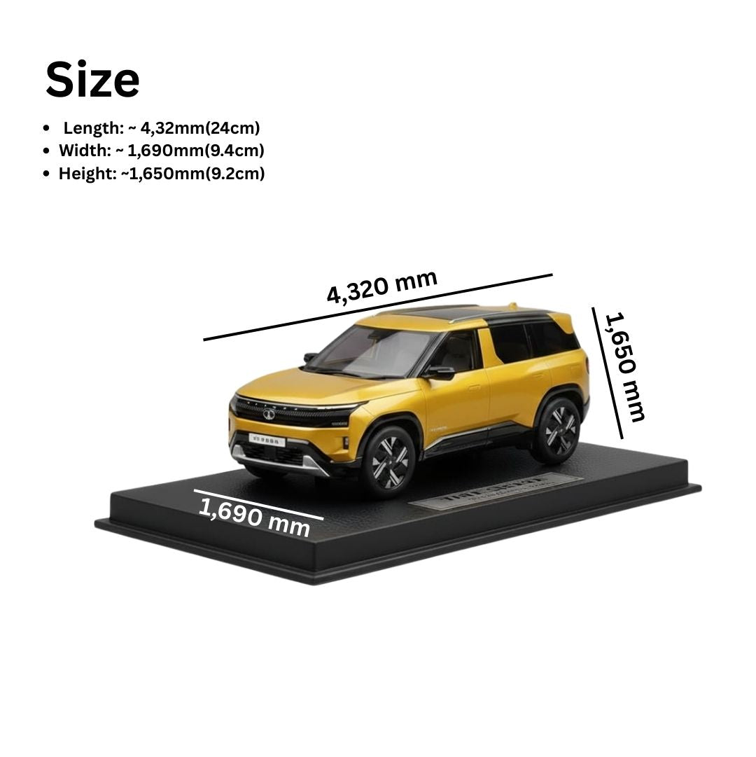 New Premium Quality Tata Sierra Diecast 1/18 Scale Model With Movable Wheels