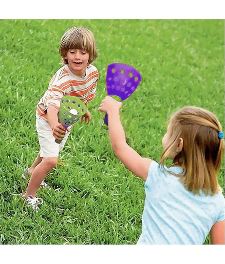 Big -Click and Catch Twin Ball Launcher Game with Balls Indoor Outdoor Toy Set, Pop & Catch Ball - Colour May Vary