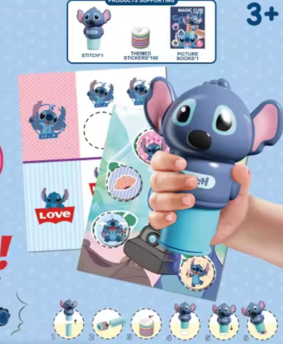 Magic Stamper Stickers - 200 Reusable Stickers | 24 Page Book