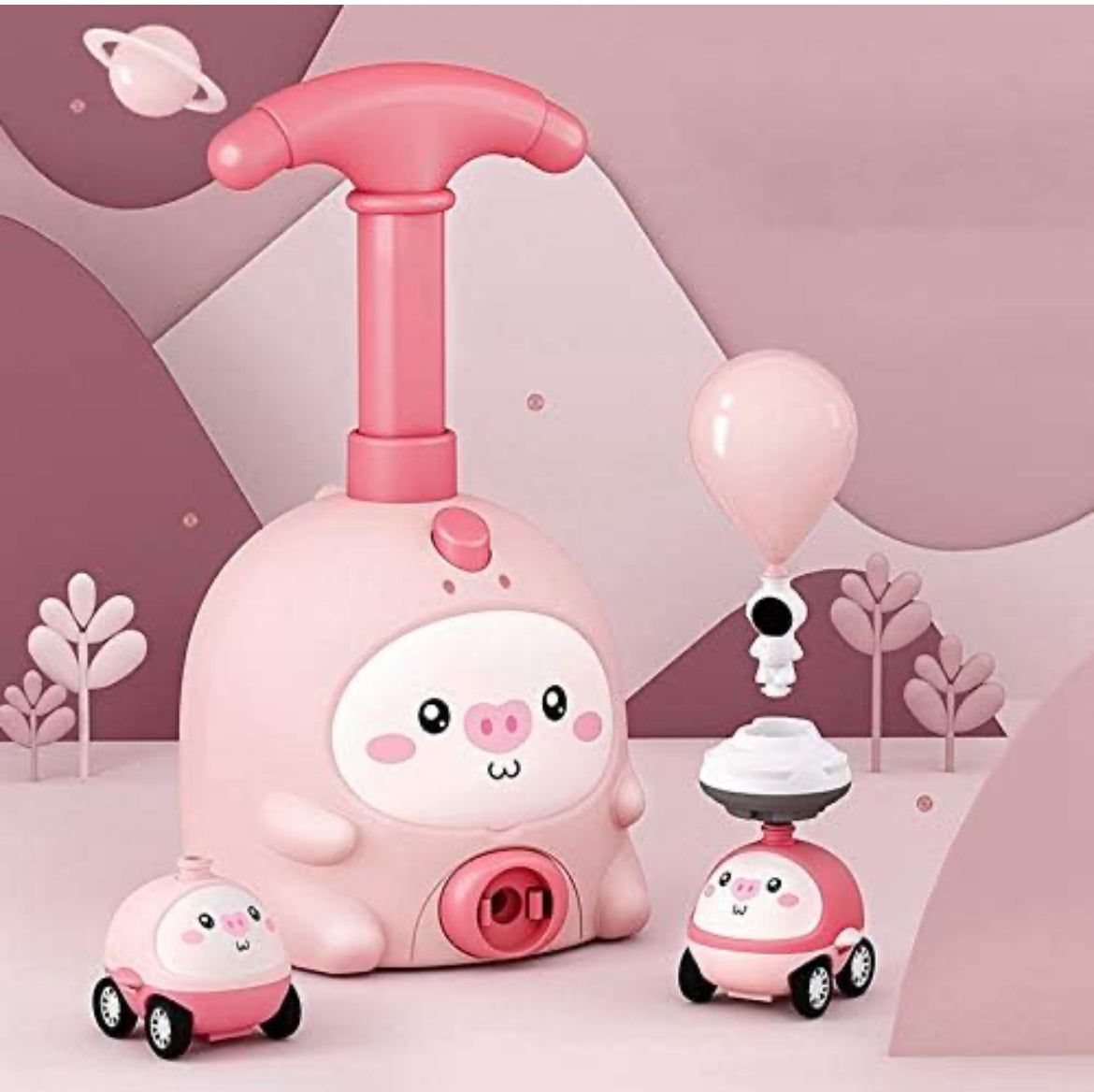 Balloon Powered Car Set - Creative & Cute Aerodynamic Toy