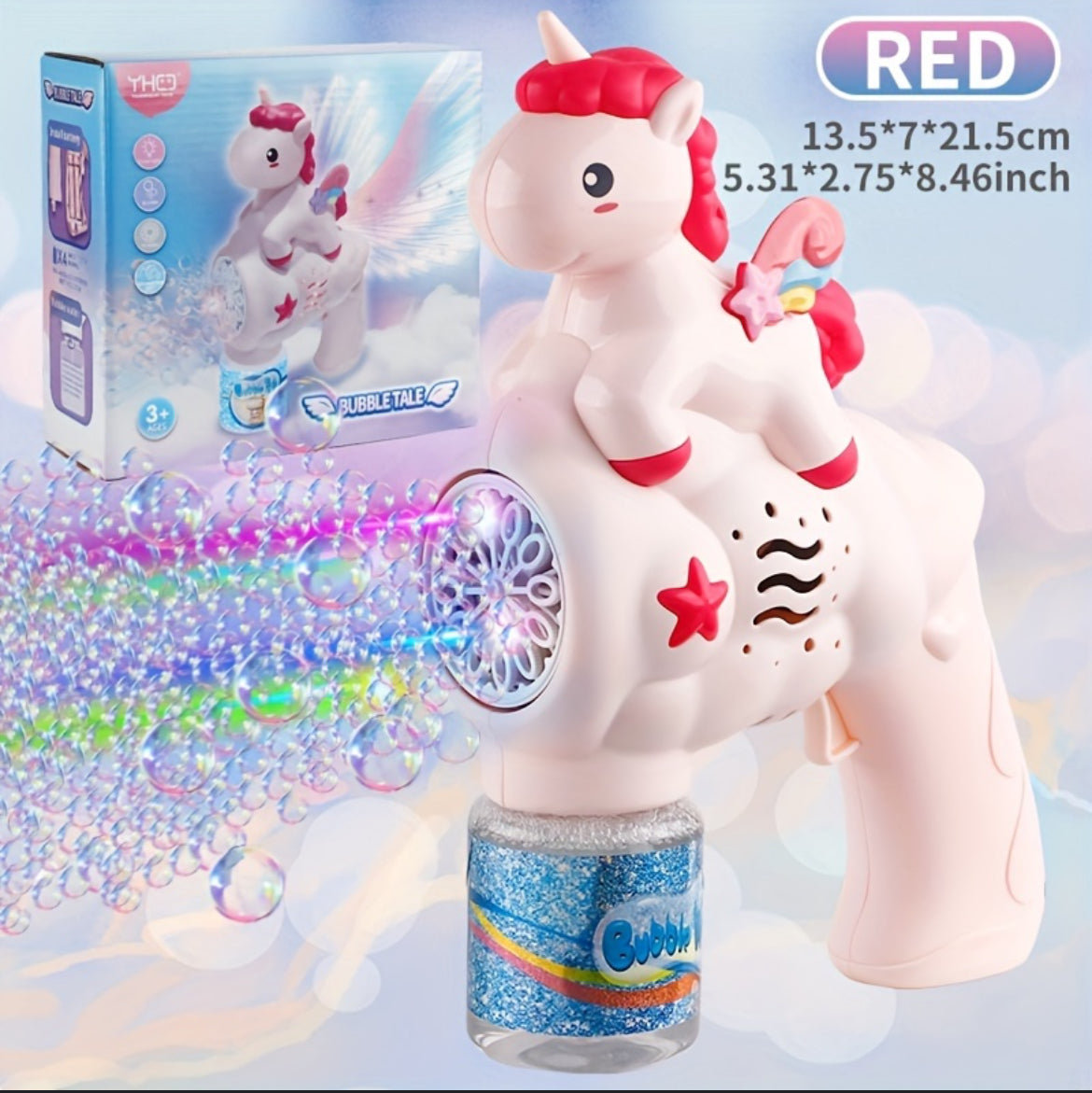 Unicorn High-Quality Bubble Gun – Endless Fun for Kids