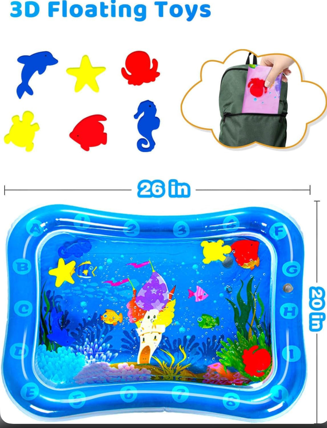 Interactive Water Play for Sensory Stimulation and Fun Tummy Time