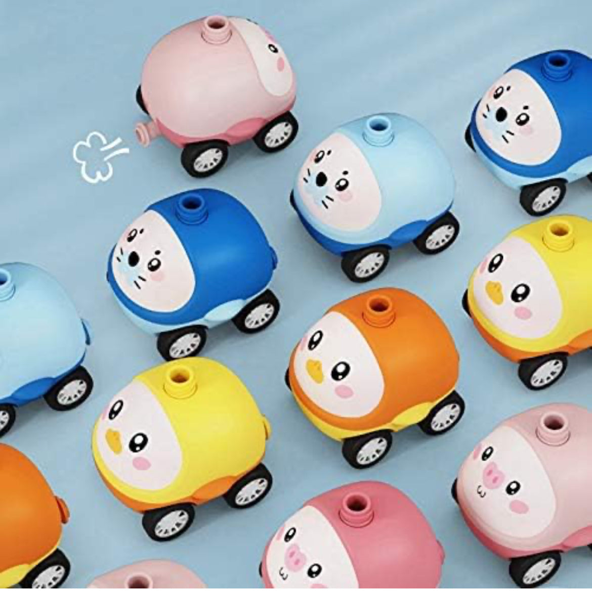 Balloon Powered Car Set - Creative & Cute Aerodynamic Toy