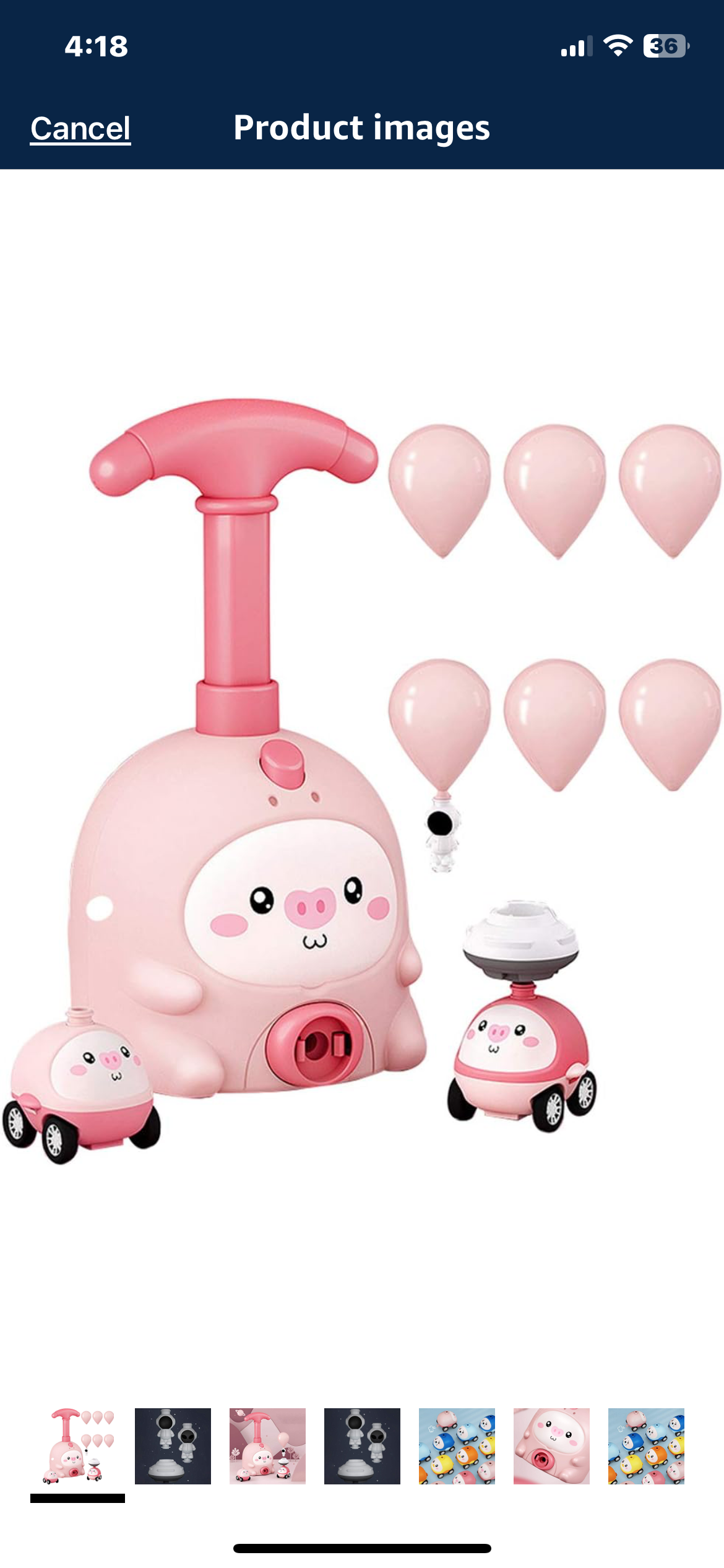 Balloon Powered Car Set - Creative & Cute Aerodynamic Toy