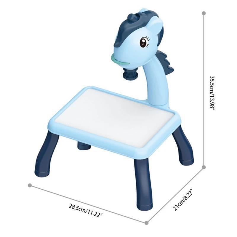 Drawing Projector Table, Plastic Creativity Manual Ability 24 Patterns Projector Painting Board for Early Learning Art